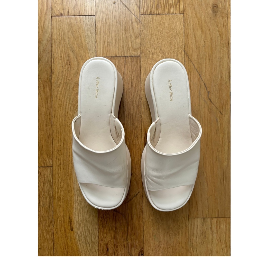 & Other Stories Leather Platform Sandal